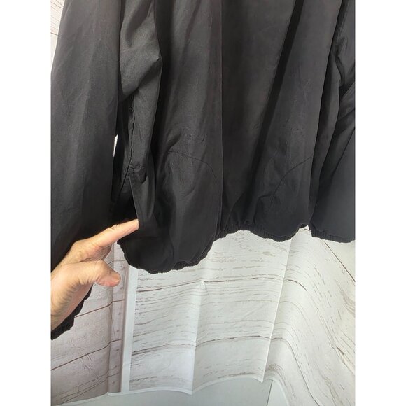 Sunice Y2K Reversible Golf Pullover Jacket Mens L Black/Gray Stripe Windbreaker - Picture 10 of 14